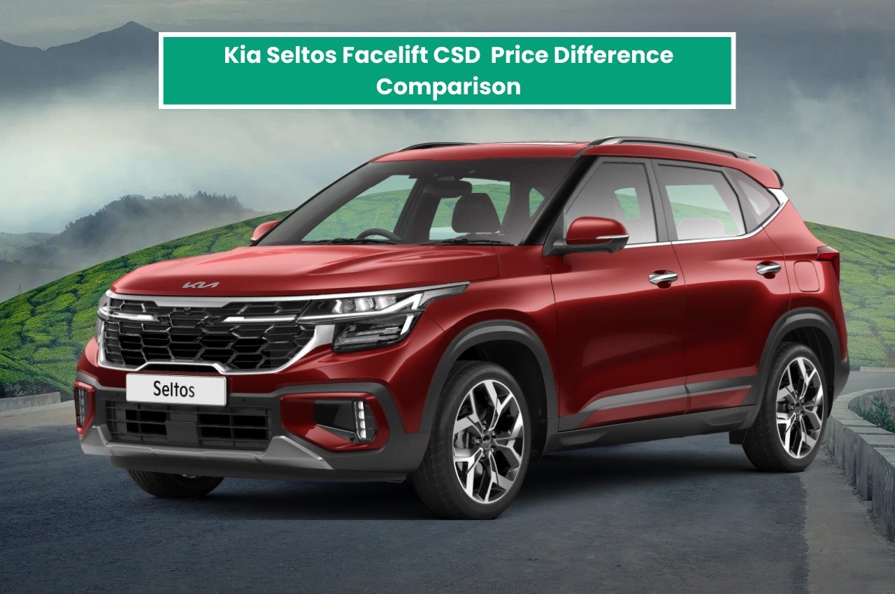 Kia Seltos Facelift CSD Price