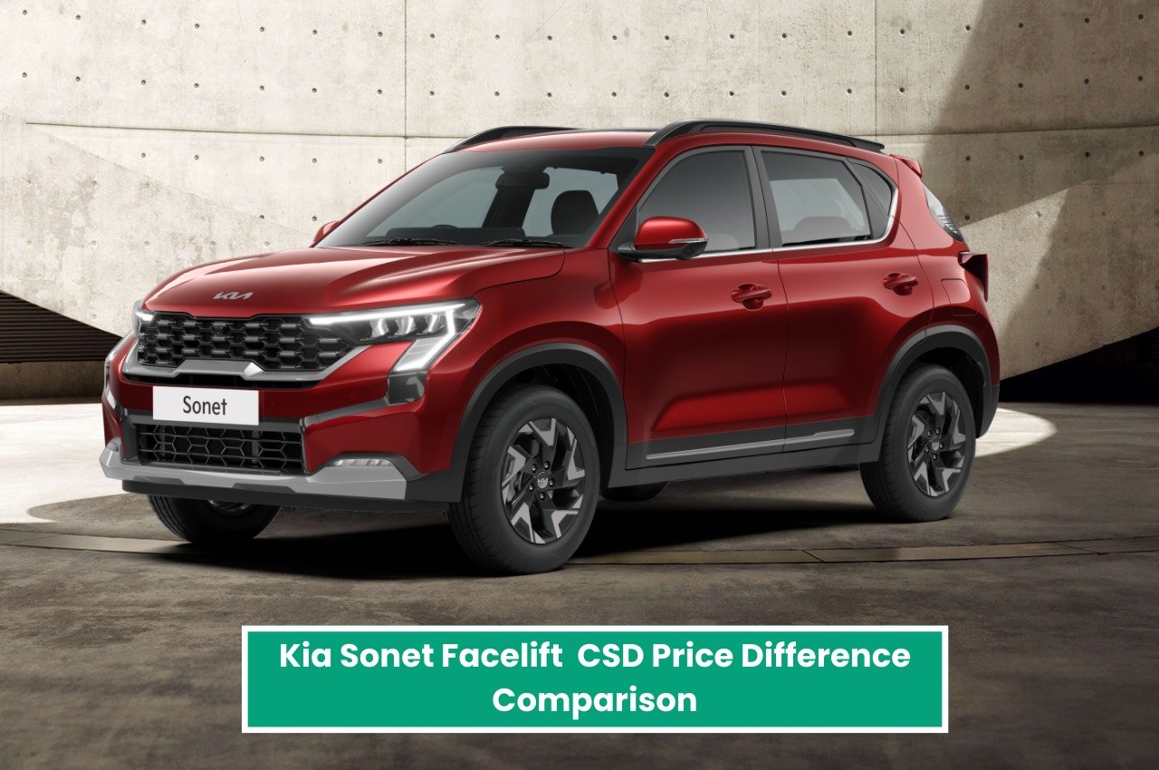 Kia Sonet Facelift CSD Price