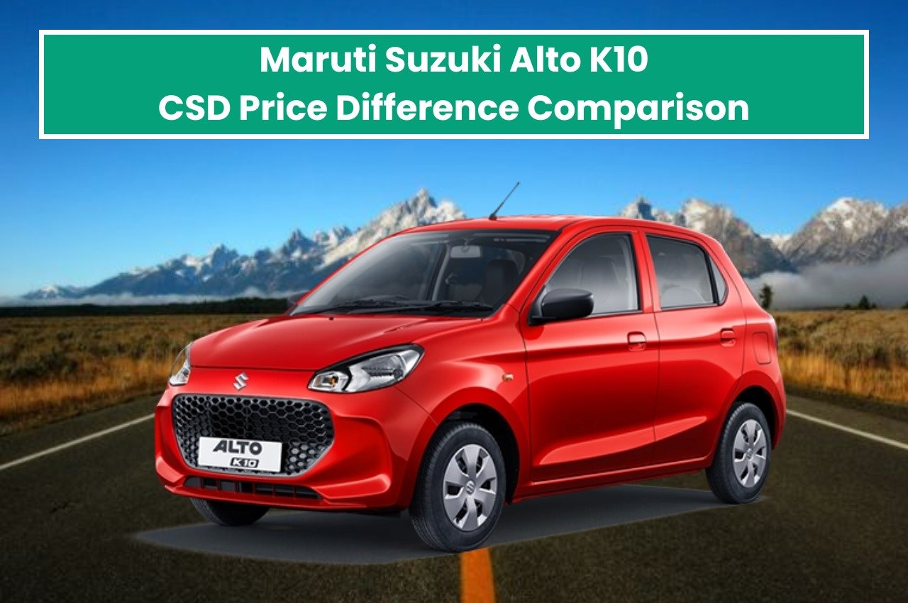 Maruti Suzuki Alto K10 CSD Price