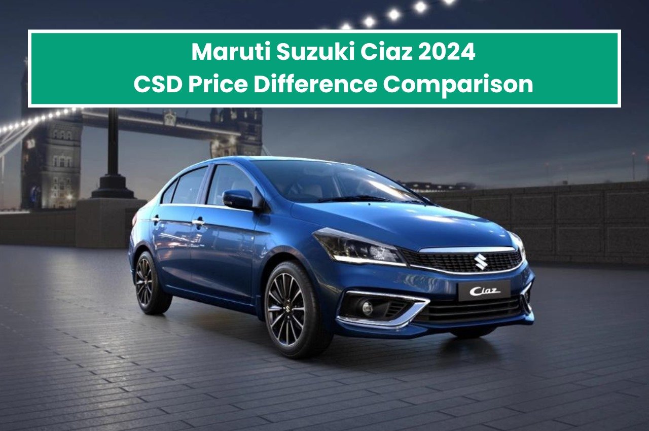 Maruti Suzuki Ciaz 2024 CSD Price