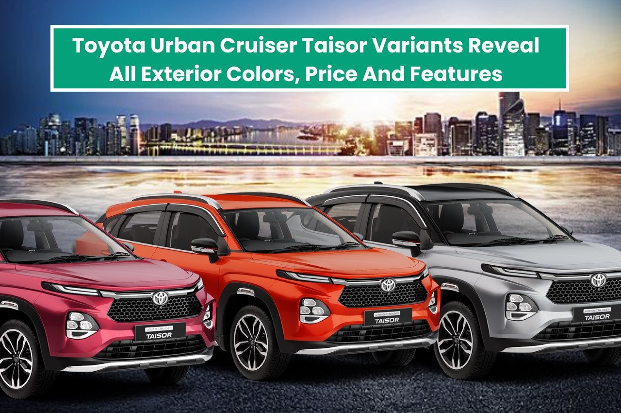 Toyota Urban Cruiser Taisor Variants